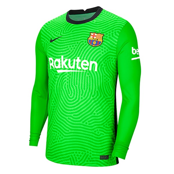 Thailand Trikot Barcelona Torwart ML 2020-21 Grün Fussballtrikots Günstig